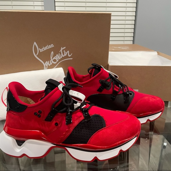 ♥️RED RUNNER! CHRISTIAN LOUBOUTIN SNEAKERS♥️ - Picture 3 of 10
